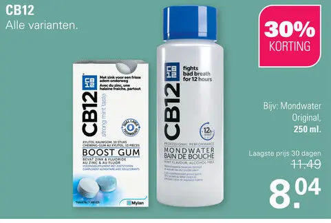 Aanbieding: CB12 Mondwater Original