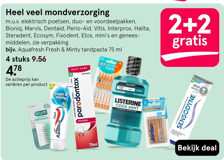 Aanbieding: Heel veel mondverzorging