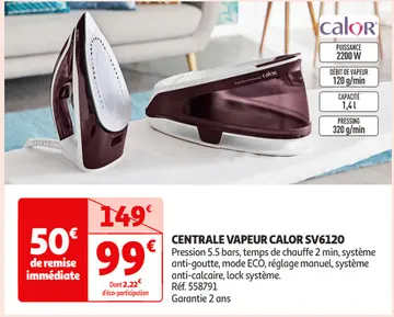 Aanbieding: CENTRALE VAPEUR CALOR SV6120