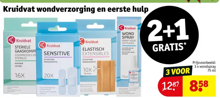 Promotie: Kruidvat wondverzorging en eerste hulp