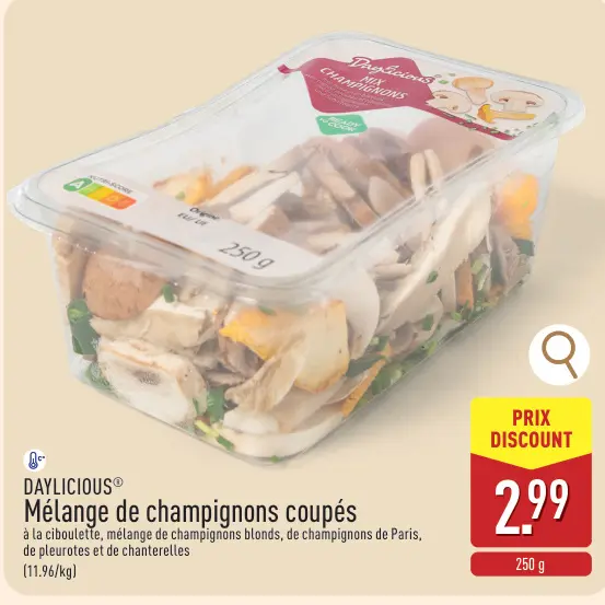 Offre: Mélange de champignons coupés