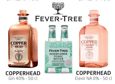 Offre: COPPERHEAD Gin / COPPERHEAD Elixir / FEVER-TR