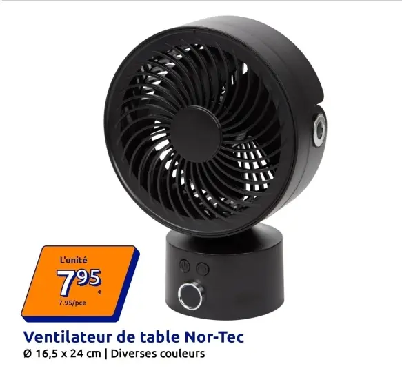 Offre: Ventilateur de table
