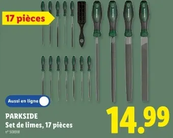 Offre: Set de limes 17 pièces