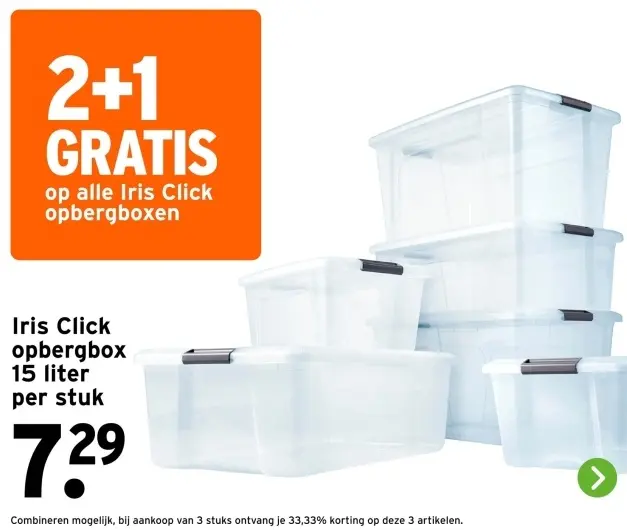 Aanbieding: Alle Iris Click opbergboxen