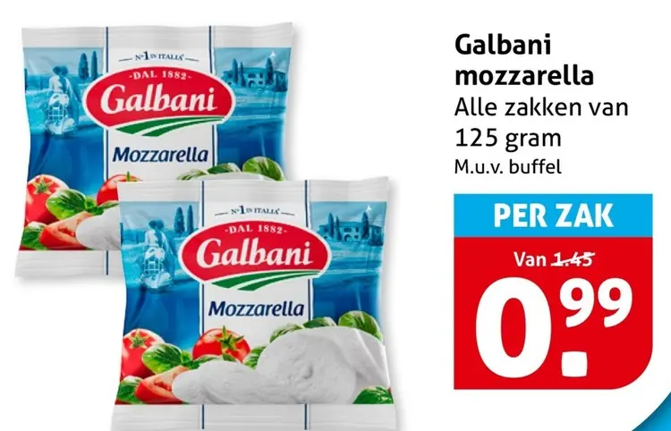 Aanbieding: Galbani mozzarella