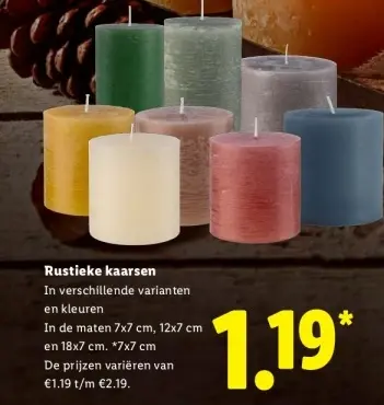 Aanbieding: Rustieke kaarsen