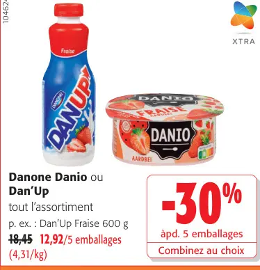 Offre: Danone Danio ou Dan'Up