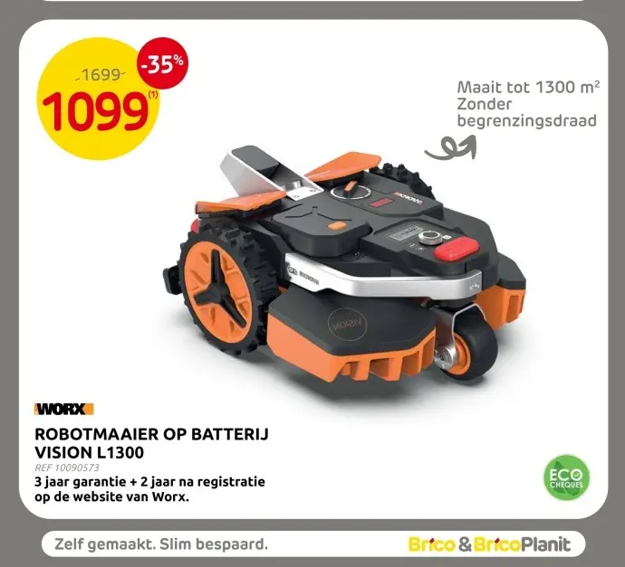 Promotie: Robotmaaier op batterij vision L1300