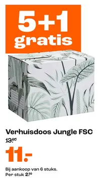 Aanbieding: Verhuisdoos Jungle FSC