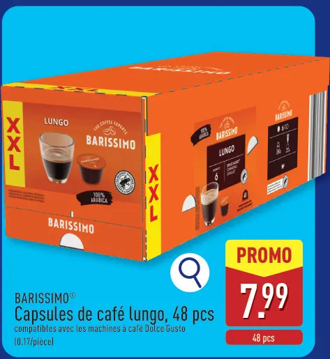 Offre: Capsules de café lungo
