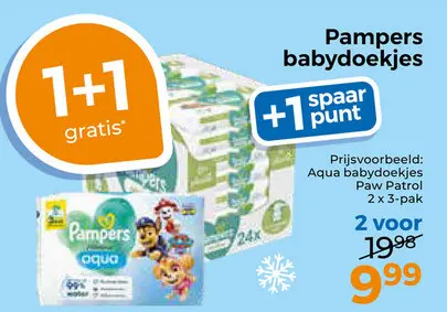 Aanbieding: Pampers babydoekjes