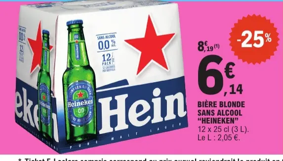 Offre: Bière blonde sans alcool