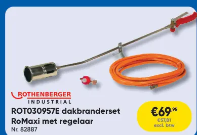 Promotie: ROT030957E dakbranderset RoMaxi met regelaar