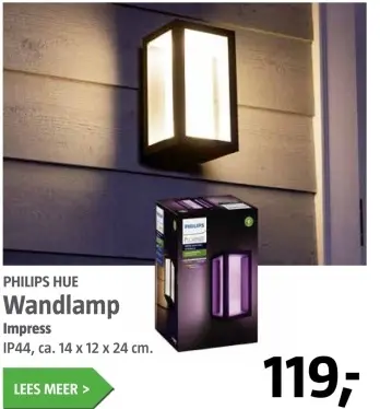 Aanbieding: Wandlamp Impress