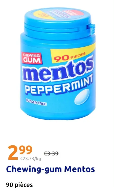 Offre: Chewing-gum Mentos