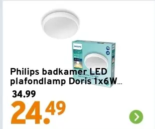 Aanbieding: Badkamer LED plafondlamp Doris