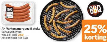 Aanbieding: Varkensmerguez 5 stuks