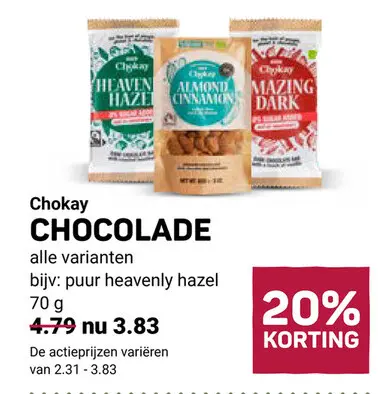 Aanbieding: Chokay Chocolade
