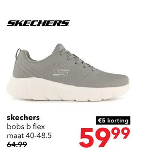 Aanbieding: Skechers BOBS B Flex - Arctic Edge heren sneakers grijs