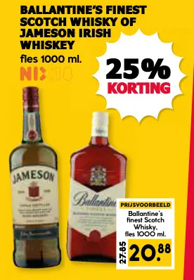 Aanbieding: Finest scotch whisky of Irish whiskey