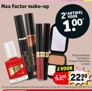 Aanbieding: Max Factor make - up