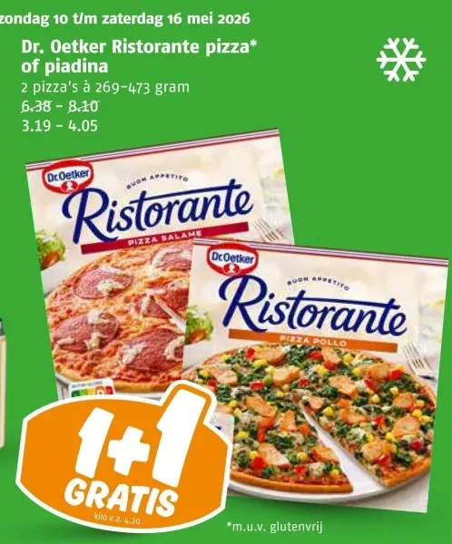 Aanbieding: Ristorante pizza