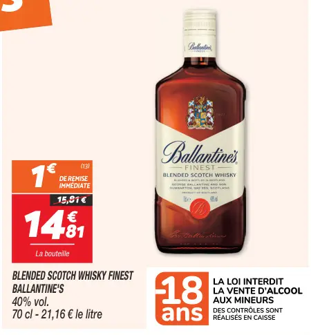 Offre: Blended scotch whisky finest