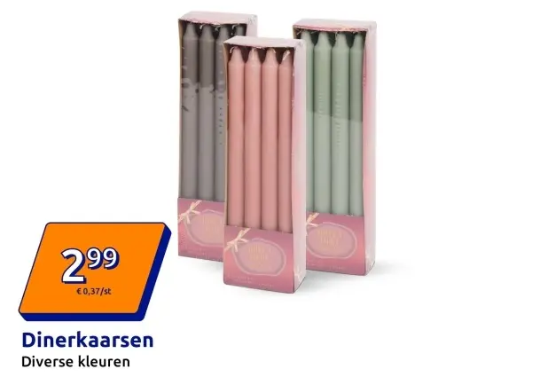 Aanbieding: Dinerkaarsen