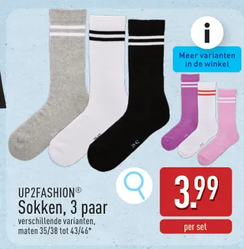 Aanbieding: Sokken, 3 paar