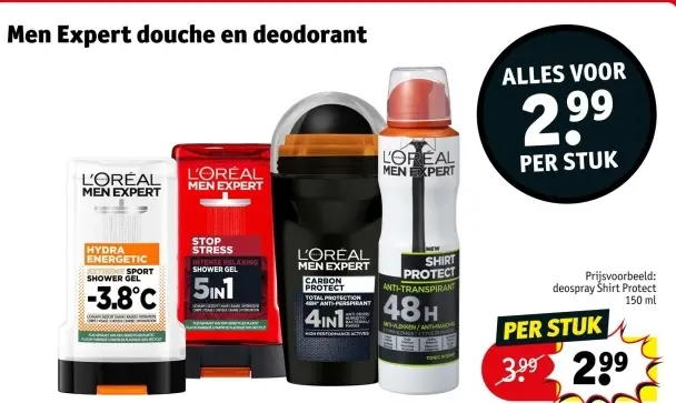 Promotie: Men Expert douche en deodorant
