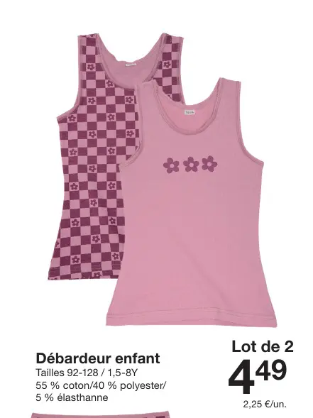 Offre: Débardeur enfant
