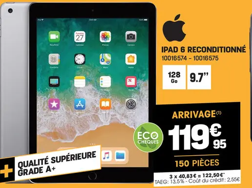 Offre: Ipad 6 reconditionné
