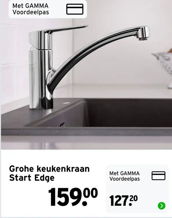 Aanbieding: Keukenkraan Start Edge