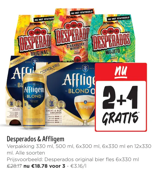 Aanbieding: Desperados & Affligem