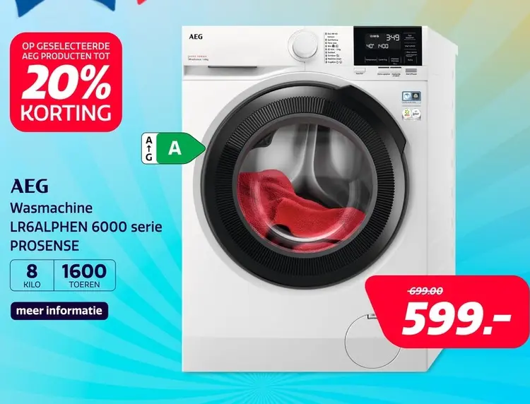 Aanbieding: AEG LR6ALPHEN 6000 serie PROSENSE