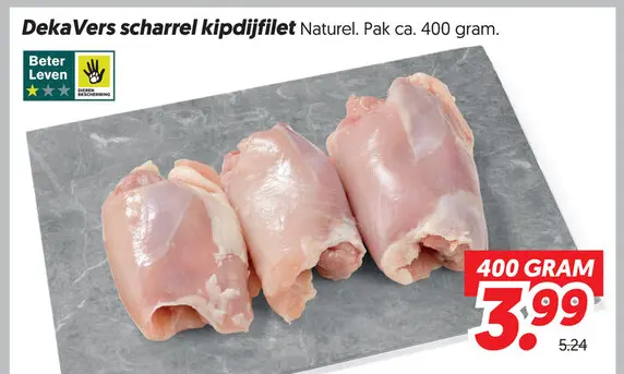 Aanbieding: Scharrel kipdijfilet Naturel