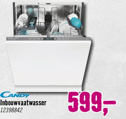 Aanbieding: CANDY CI 3C7F0A Volledige geintegreerde inbouw vaatwasser