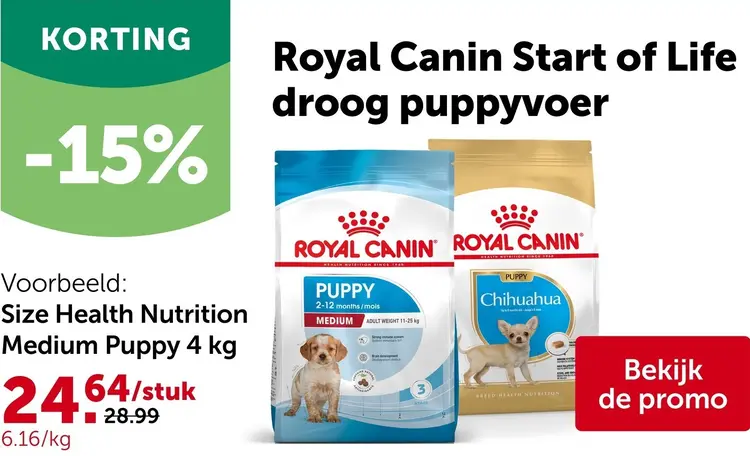Promotie: Start of Life droog puppyvoer