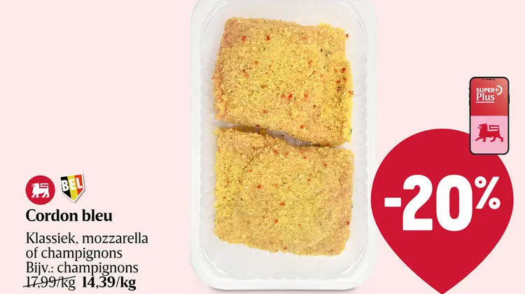 Promotie: Cordon Bleu | Mozzarella