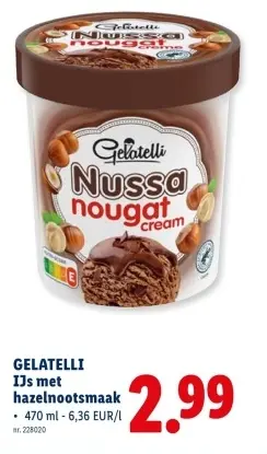 Promotie: IJs met hazelnootsmaak