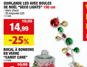 Offre: Guirlande led avec boules de noël "deco light
