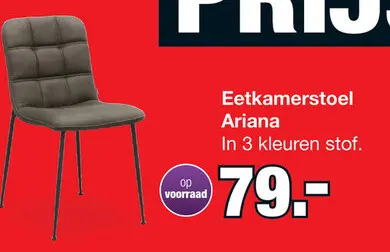Aanbieding: Eetkamerstoel Ariana Antracite