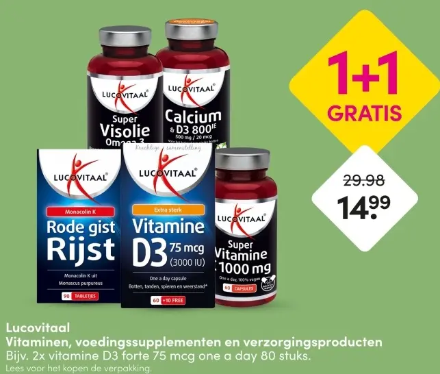 Aanbieding: Super Visolie Omega 3, Calcium & D3 800IE, Ro