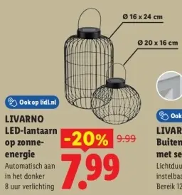 Aanbieding: LED-lantaarn op zonne-energie