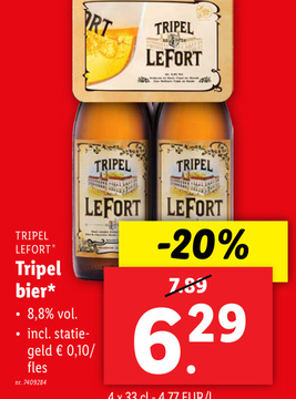 Aanbieding: Tripel bier