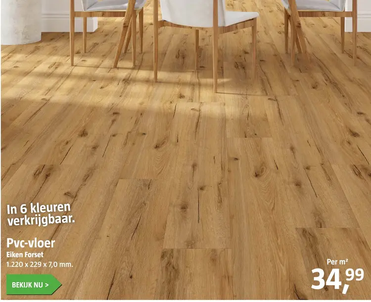 Aanbieding: Pvc-vloer Eiken Forset