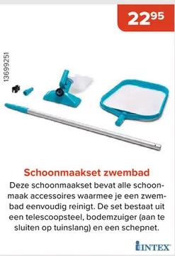 Aanbieding: Schoonmaakset zwembad