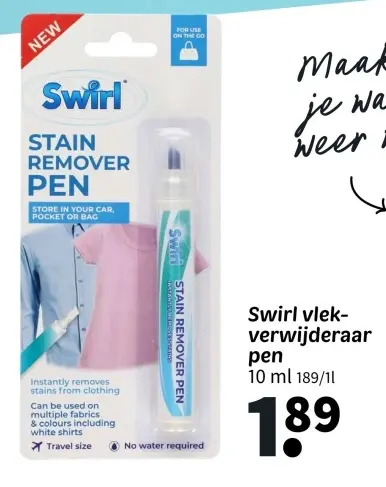 Promotie: Vlekverwijderaar pen