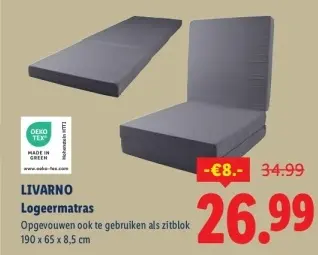 Aanbieding: Logeermatras